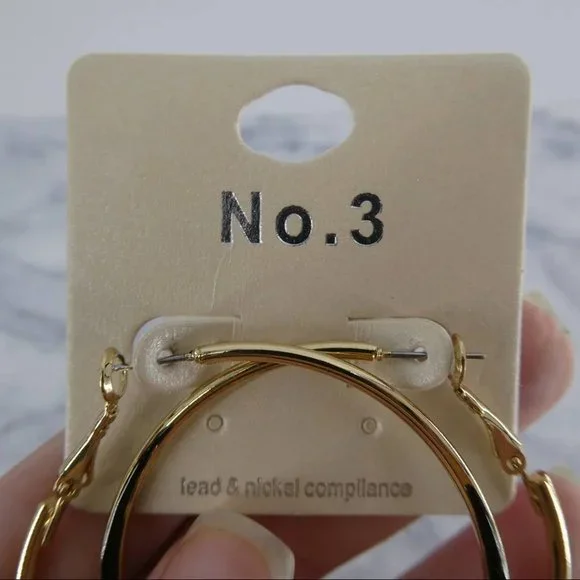 Sterling Silver Small Hoop Earring 8MM - Picture 4 of 5